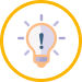 Icon of a lightbulb